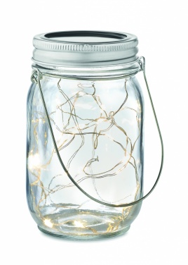 Logotrade business gift image of: Solar mason jar outdoor lamp