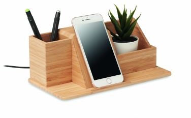 Logotrade promotional item picture of: Desktop wireless charger  10W GROOVY
