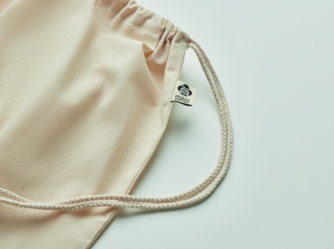 Logotrade promotional giveaways photo of: Organic cotton drawstring bag