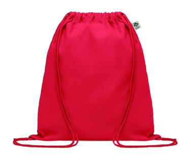 Logo trade promotional merchandise image of: Organic cotton drawstring bag