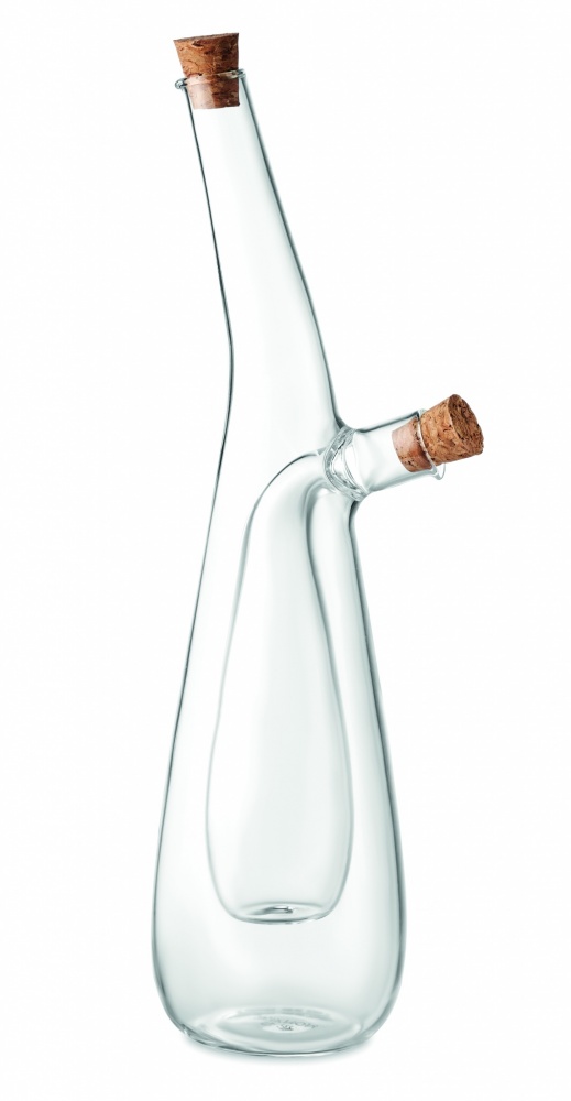 Logo trade business gifts image of: Glass oil and vinegar bottle