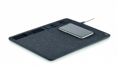 Logotrade business gifts photo of: RPET mouse mat charger 15W