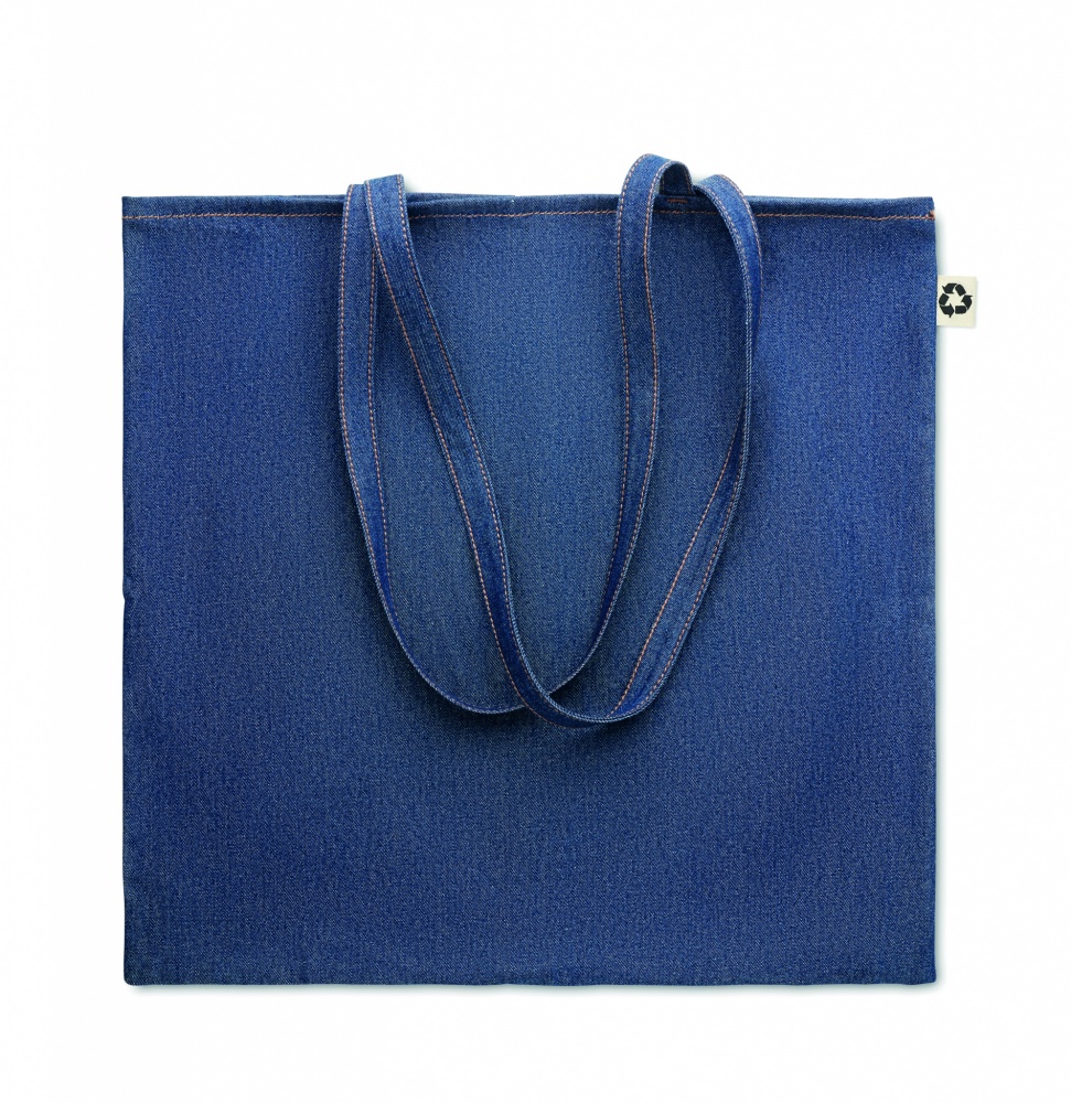 Logo trade promotional products image of: Recycled denim shopping bag