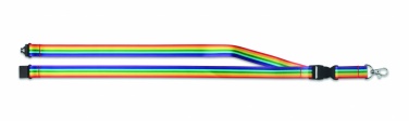 Logo trade corporate gift photo of: Rainbow RPET lanyard