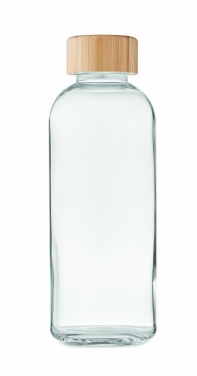Logotrade promotional product picture of: Glass bottle 650ml bamboo lid