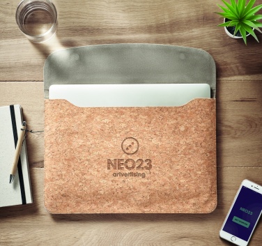 Logotrade advertising products photo of: Cork laptop bag magnetic flap