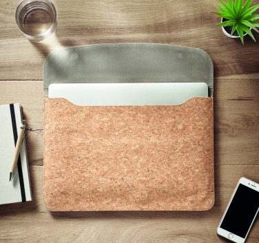 Logo trade promotional items picture of: Cork laptop bag magnetic flap