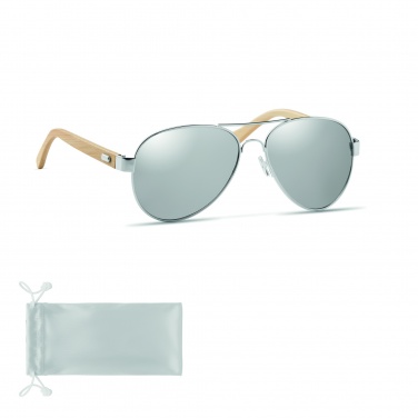 Logotrade promotional product image of: Bamboo sunglasses in pouch TARTU