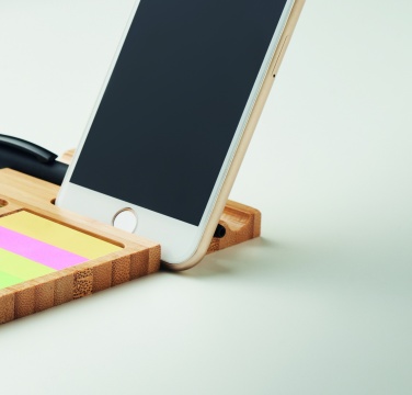 Logotrade promotional products photo of: Bamboo desk phone stand
