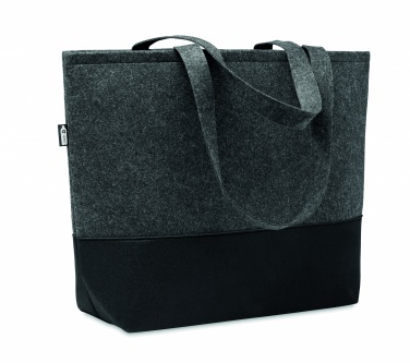 Logo trade promotional gift photo of: RPET felt shopping bag