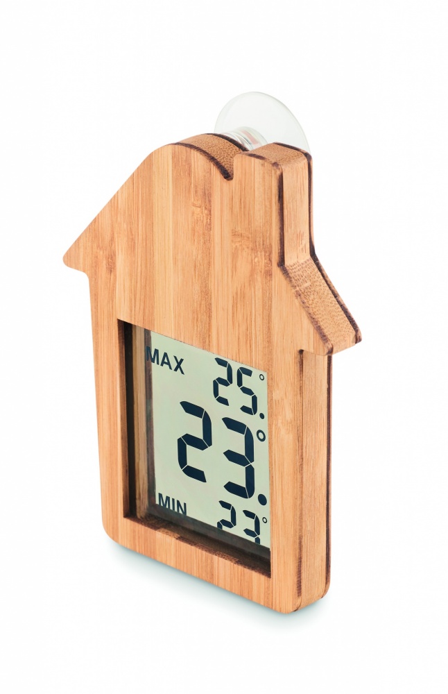 Logotrade promotional merchandise photo of: Bamboo weather station HISA