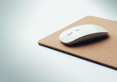 Logo trade promotional giveaways picture of: Cork mouse mat charger 15W