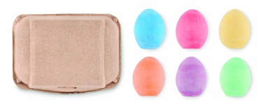 Logotrade business gifts photo of: 6 chalk eggs in box