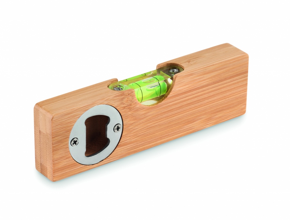 Logo trade corporate gifts image of: Spirit level and bottle opener
