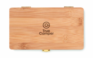 Logo trade corporate gift photo of: 21 pcs tool set in bamboo case