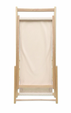 Logo trade promotional products image of: Beach chair in wood