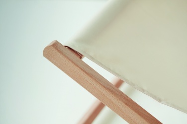 Logo trade business gifts image of: Beach chair in wood