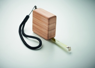 Logotrade corporate gift image of: Measuring tape in bamboo 1m