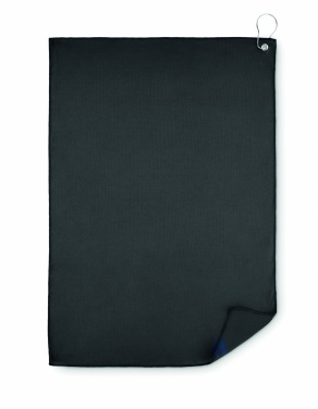 Logo trade promotional merchandise photo of: RPET golf towel with hook clip