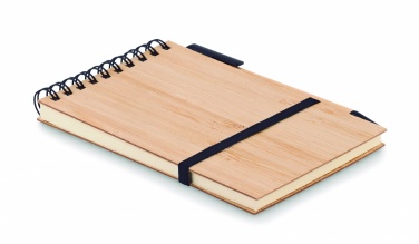 Logotrade advertising products photo of: A6 bamboo notepad with pen SONORABAM