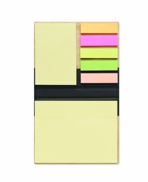 Logotrade promotional giveaway picture of: Bamboo sticky note memo pad