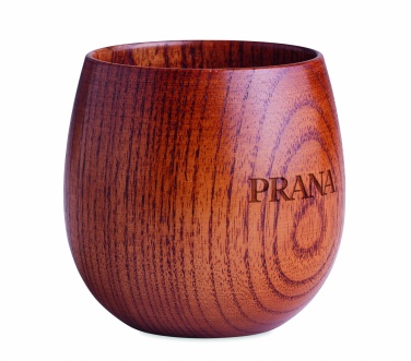 Logo trade business gift photo of: Oak wooden mug 250 ml