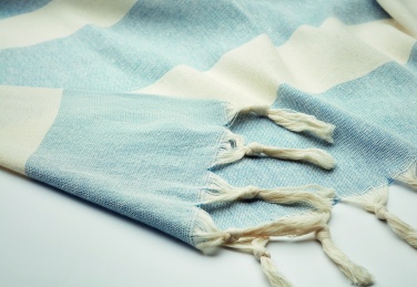 Logo trade promotional items image of: Hamman towel blanket 140 gr/m²