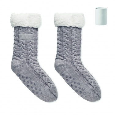Logo trade corporate gifts picture of: Pair of slipper sock L