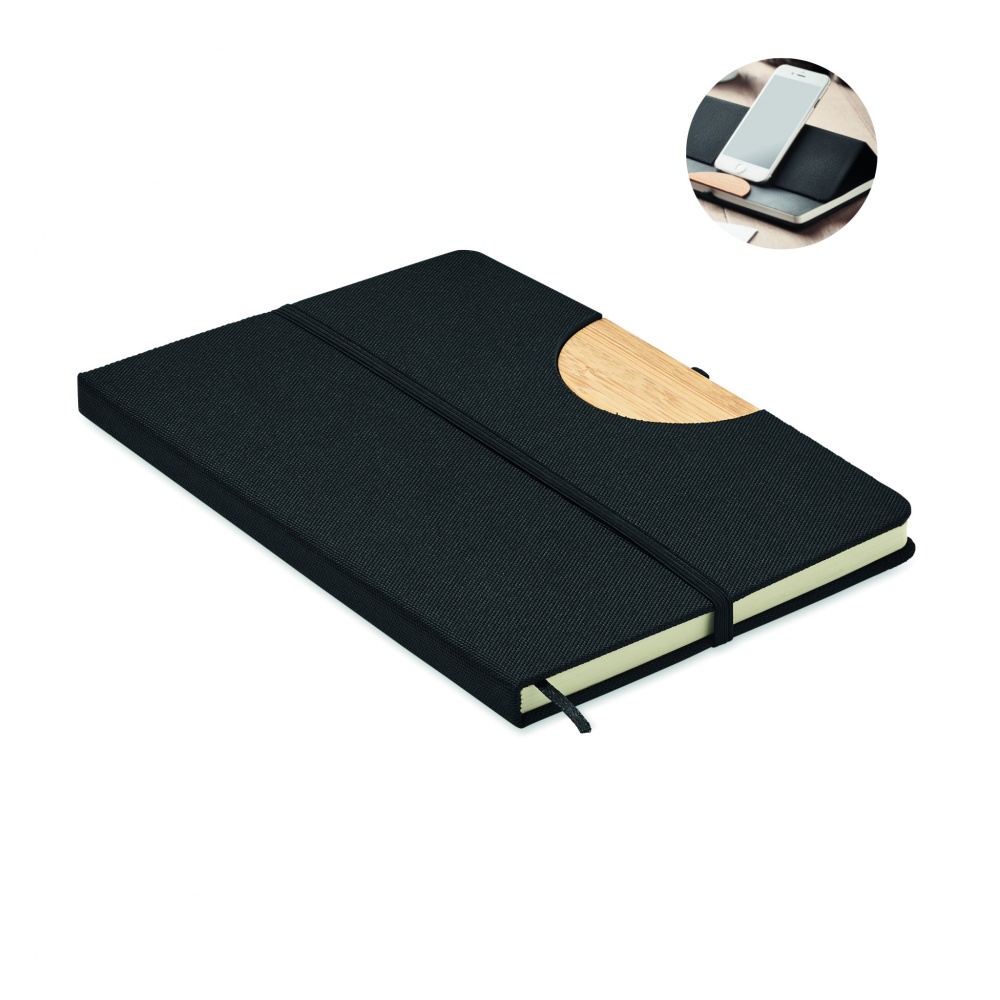 Logotrade advertising products photo of: A5 RPET notebook 80 lined
