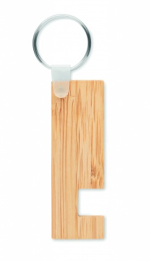 Logotrade corporate gifts photo of: Bamboo stand and key ring Savonlinna
