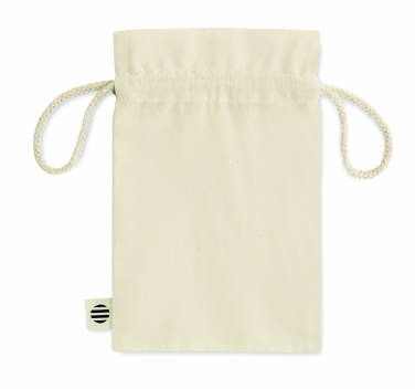 Logo trade promotional item photo of: Small organic cotton gift bag