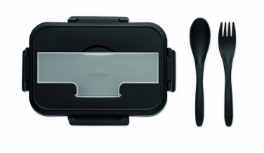 Logo trade business gifts image of: Lunch box with cutlery in PP