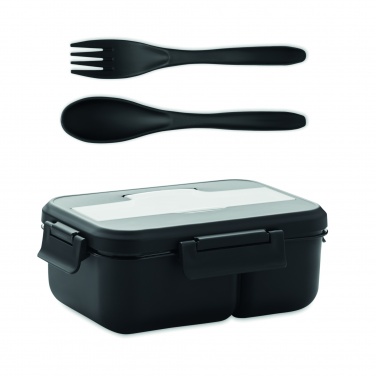 Logo trade promotional giveaway photo of: Lunch box with cutlery in PP