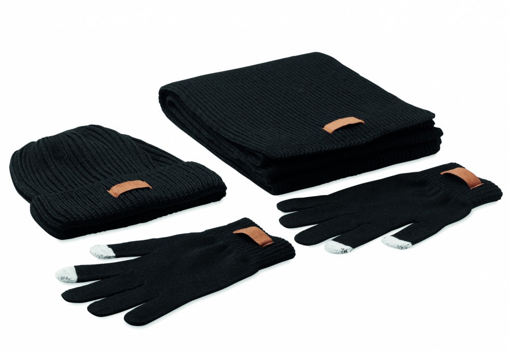 Logotrade promotional merchandise picture of: Set of 3 RPET winter pieces