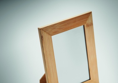 Logo trade promotional items image of: Bamboo photo frame