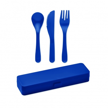 Logo trade promotional giveaways picture of: Cutlery set recycled PP