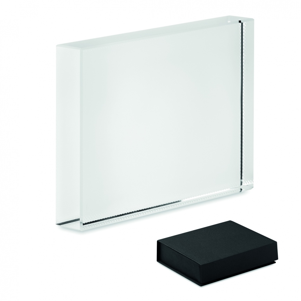 Logo trade promotional gifts image of: Crystal award