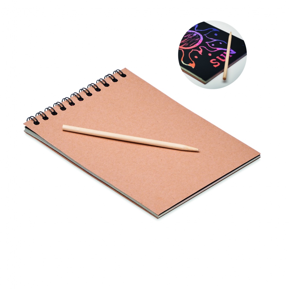 Logotrade advertising products photo of: Scratching paper notebook