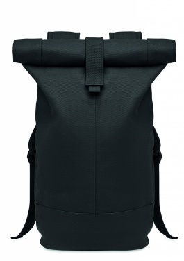 Logotrade promotional product picture of: Rolltop washed canvas backpack