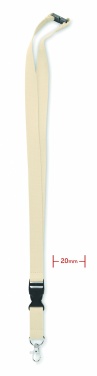 Logo trade promotional giveaways picture of: Lanyard cotton 20mm