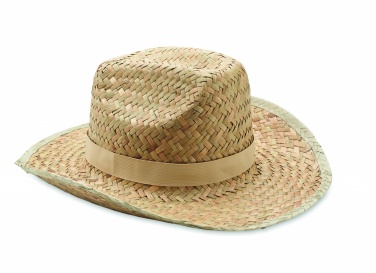 Logotrade corporate gift image of: Natural straw cowboy hat