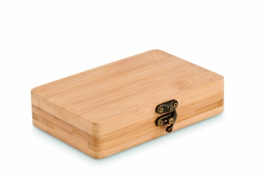 Logotrade promotional product image of: 13 piece tool set, bamboo case