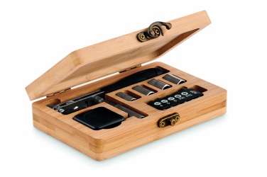 Logotrade promotional merchandise image of: 13 piece tool set, bamboo case