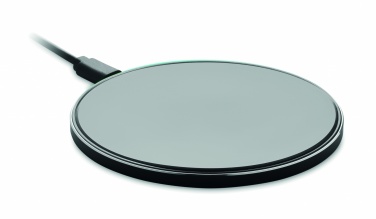Logo trade advertising products picture of: Glass wireless 10W charger