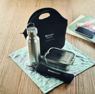 Logo trade advertising products picture of: Lunch set in stainless steel