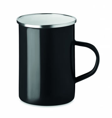 Logo trade advertising products picture of: Metal mug with enamel layer