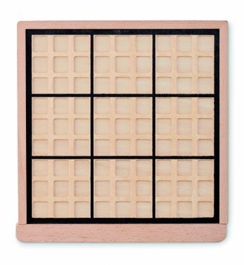Logo trade corporate gifts picture of: Wooden sudoku board game