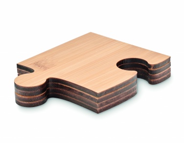 Logo trade promotional merchandise picture of: Set of 4 puzzle coasters