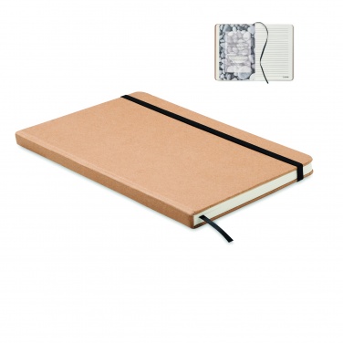 Logo trade promotional merchandise photo of: A5 notebook recycled carton