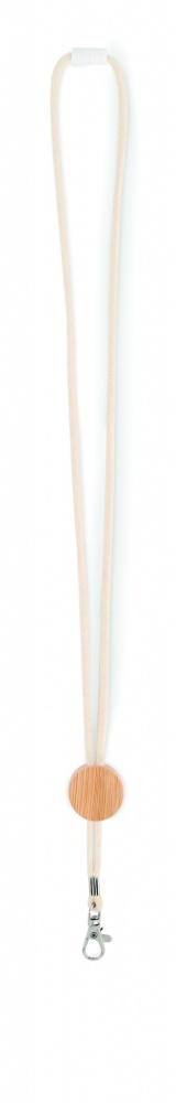 Logo trade promotional merchandise image of: Cotton Lanyard with metal hook